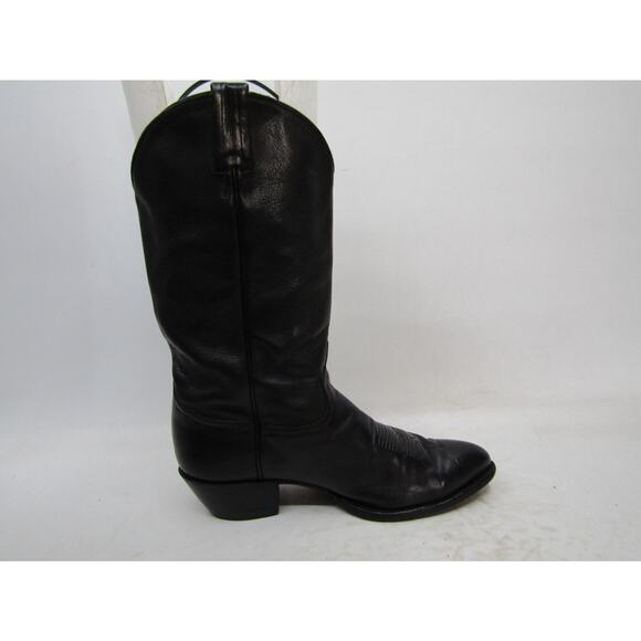 TONY LAMA Mens Size 9 EE Black Leather Cowboy Western Boots main image 8